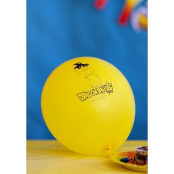 6 ballons en latex - Son Gokû - Diamètre 27 cm - Dragon Ball Super ®