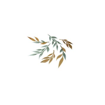decoration-table-feuilles-papier-embosse-or | jourdefete.com
