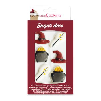 Décorations en sucre Sorcier pour gâteaux | jourdefete.com