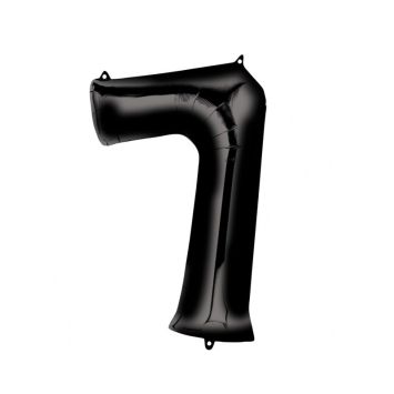 Méga Ballon Hélium - Chiffre 7 - Noir
