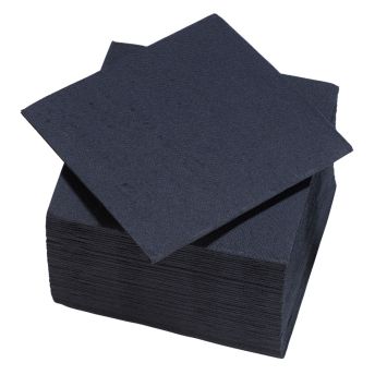 50 serviettes cocktail micro-gaufrées en ouate de cellulose - 25 x 24 cm - Couleur au choix