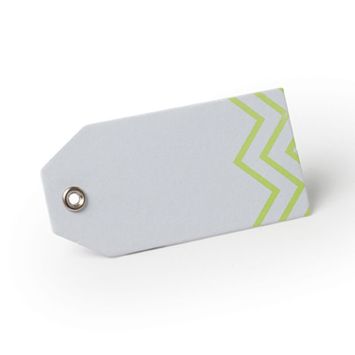 12 Étiquettes Chevron Vert anis