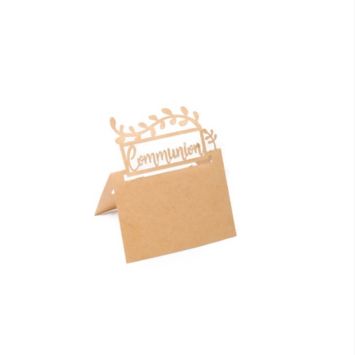 Sachet de 20 Marque-Places Communion en Kraft