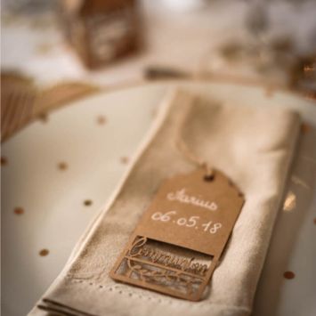 Sachet de 20 Étiquettes "Communion" en Kraft