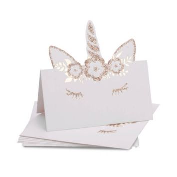 Sachet de 8 Marque-Places "Jolie Licorne"