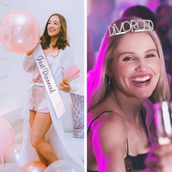 Écharpe et couronne - Fête du divorce