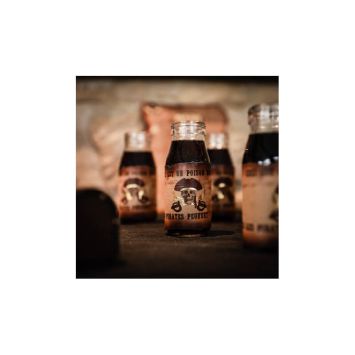 8 étiquettes adhésives pour bouteille - Pirate Kraft, Noir & Or - 19,5 cm