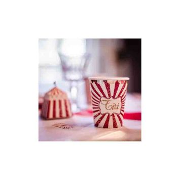 8 Gobelets en carton - Circus Vintage