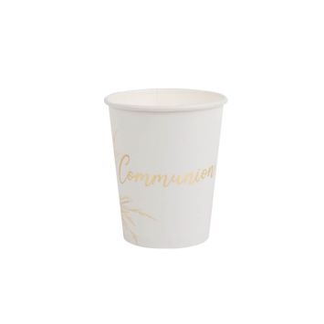 8 gobelets en carton communion avec pampa | jourdefete.com