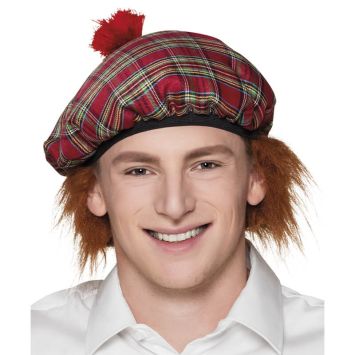 Béret Ecossais avec Cheveux