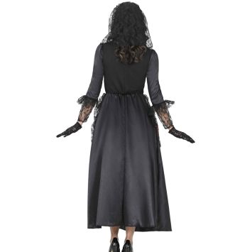 Déguisement de Mariée Noire pour femme - Taille au choix