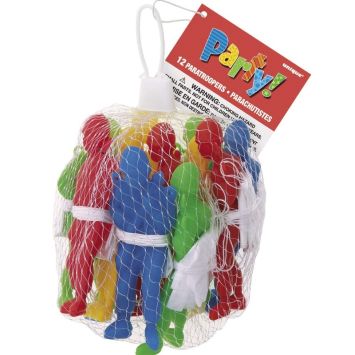 Joujou - Sachet de 12 figurines de parachutistes