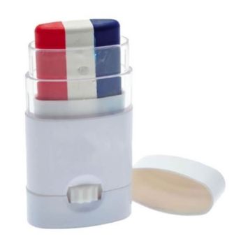 Stick de Maquillage Tricolore Bleu-Blanc-Rouge