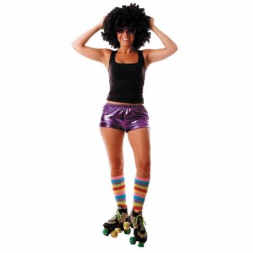 Mini short Disco - Taille Unique - Violet