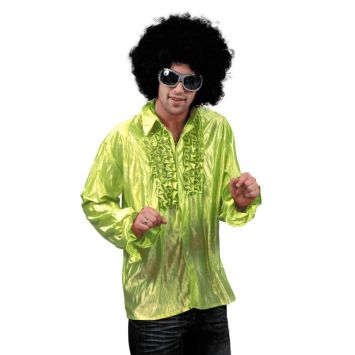 Chemise Star du Disco à froufrous - Vert - Taille au choix