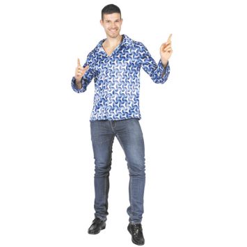 Chemise Hypnotique Bleu - Taille Unique