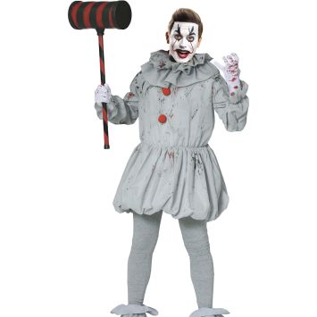 Déguisement de Clown Tueur Ensanglanté pour homme - Taille au choix