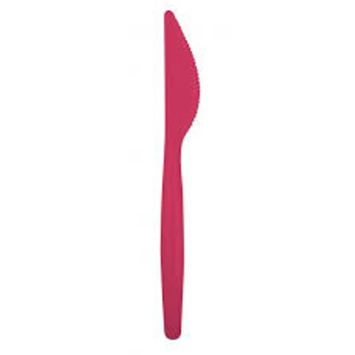 Pack de 20 Couteaux en Plastique - Corail