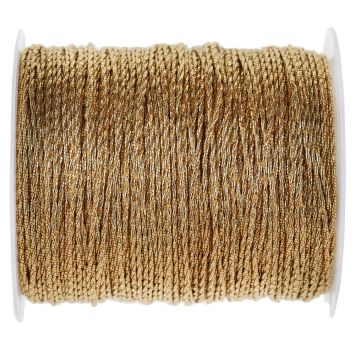 Cordon métallisé décoratif 1 mm x 20 m pour décoration de fête | jourdefete.com
