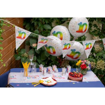Ballon en aluminium arrondi pour anniversaire - Diamètre 45 cm - Collection Anni' Festy - Âge au choix