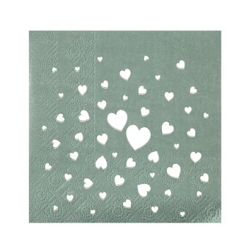 12 serviettes cocktail en papier - 25 x 25 cm - Collection Délice - Couleur au choix