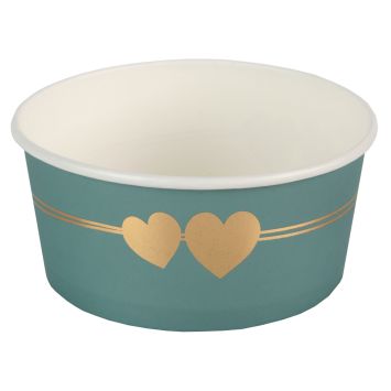4 ramequins en carton - 12,5 x 10,5 x 5,7 cm - Collection Délice - Couleur au choix