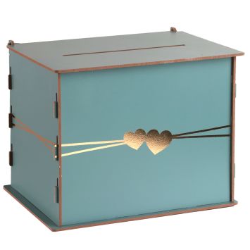 Tirelire en bois - 30 x 24 x 22 cm - Collection Délice - Couleur au choix