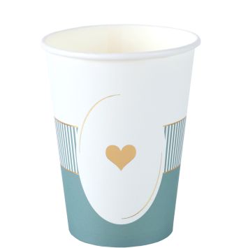 6 gobelets en carton - 27 cl - Collection Délice - Couleur au choix