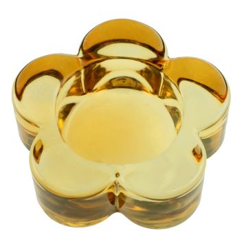 Porte-bougie fleur jaune pour décoration de Pâques | jourdefete.com