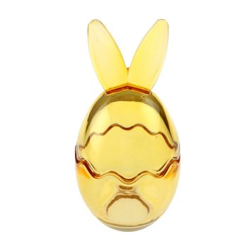Pot en forme d'œuf lapin en verre - 8 x 17,5 cm - Pâques - Couleur au choix