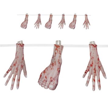 Guirlande Halloween Membres Humains