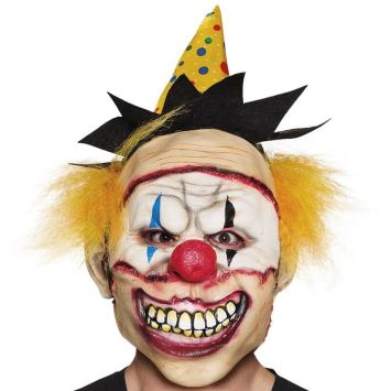 Masque Intégral en Latex - Clown Double Face