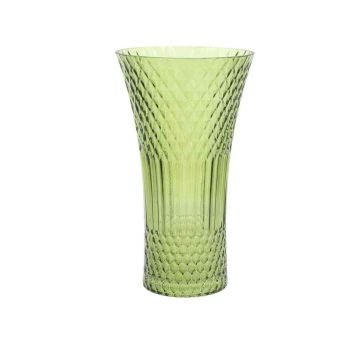 Vase en verre vert sauge texturé pour décoration de mariage et baptême | jourdefete.com