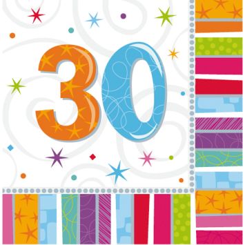 Serviettes Ouate "Vitamine" 30 ans