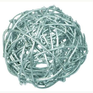 Assortiment de Boules Rotin Argentées
