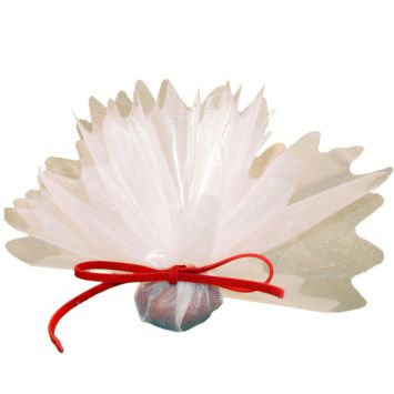 Tulle Cristal Découpé Blanc