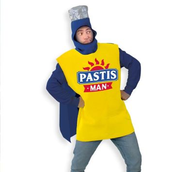 Déguisement humoristique de Pastis Man pour homme - Taille unique