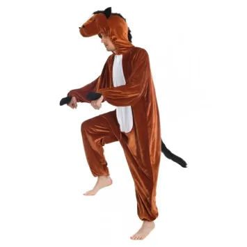Déguisement de Cheval en peluche pour adulte - 180 cm
