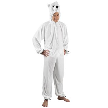 Costume d'ours polaire en peluche pour ado | jourdefete.com