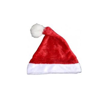 bonnet de noël peluche de 38 cm pour adulte | jourdefete.com