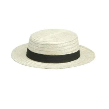 canotier bambou tresse beige | jourdefete.com