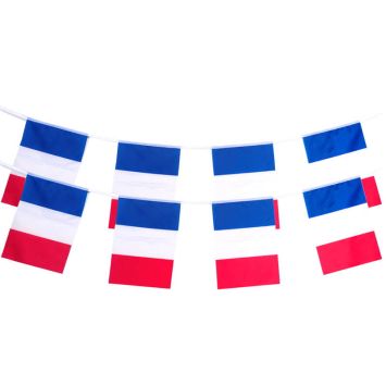 guirlande en polyester 15 pavillons france | jourdefete.com
