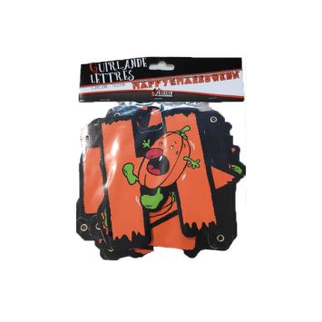 Guirlande de lettres "Happy Halloween" 1,75 M
