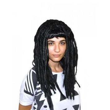 perruque rasta avec dreads noires | jourdefete.com