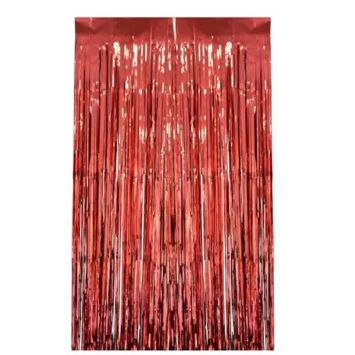 rideau lamelles rouge | jourdefete.com