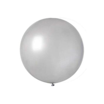 Ballon géant rond argent| jourdefete.com