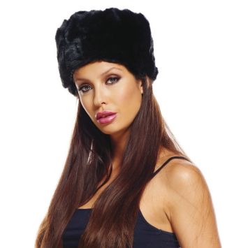 Toque Russe Chapka noir pour adulte - T58