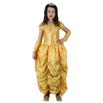 Costume Princesse Robe Dorée Fille 