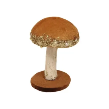 Un champignon en velours avec des paillettes pour l'automne | jourdefete.com