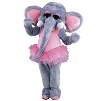 mascotte éléphant danseuse